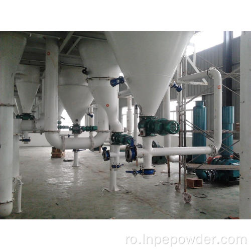 Plantă de modelare a pulberii micron